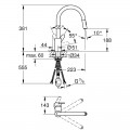 Змішувач для кухні з висувним виливом Grohe Eurostyle Cosmopolitan (31482003) - Фото 1