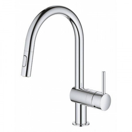 Змішувач для кухні з висувним виливом Grohe Minta (32321002)