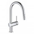 Змішувач для кухні з висувним виливом Grohe Minta (32321002) - Фото 3