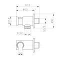 Подключение для шланга Q-tap CRM BH030 - Фото 1
