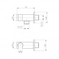 Подключение для шланга Q-tap CRM BH130 - Фото 1