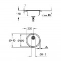Кухонная мойка Grohe Sink K200 31720SD0 - Фото 3