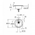 Композитна мийка для кухні Grohe K200 (31656AP0) - Фото 5