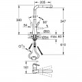 Смеситель для кухни с выдвижным изливом Grohe Zedra 32553002 - Фото 1