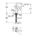 Змішувач для раковини L-розміру Grohe Essence New (23541001) - Фото 1