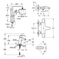 Набор смесителей Grohe Eurosmart 34102TS - Фото 1