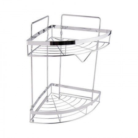 Полиця кутова Lidz Oreo 0605 2 ярусна LDORE0605CRM32483 Chrome
