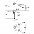 Смеситель для кухни Grohe BauLoop 31706000 - Фото 3