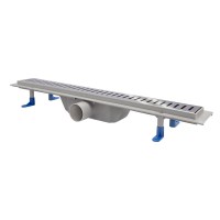 Трап линейный Q-tap Dry FA304-600 с нержавеющей решеткой 600х73