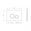 Панель смыва для унитаза Qtap Nest QT0111V1163GB - Фото 4