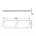 Полиця для ванної кімнати скляна Grohe Selection (41057000) - Фото 1