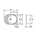 Кухонная мойка Lidz 620x500/200 MAR-07 (LIDZMAR07620500200) - Фото 1