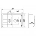 Кухонная мойка Lidz 780x495/200 BLA-03 (LIDZBLA03780495200) - Фото 1