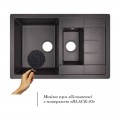 Кухонная мойка Lidz 780x495/200 BLA-03 (LIDZBLA03780495200) - Фото 2