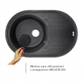 Кухонная мойка Lidz 780x500/200 BLA-03 (LIDZBLA03780500200) - Фото 2