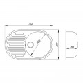 Кухонная мойка Lidz 780x500/200 MAR-07 (LIDZMAR07780500200) - Фото 3