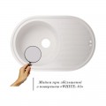 Кухонная мойка Lidz 780x500/200 WHI-01 (LIDZWHI10780500200) - Фото 2