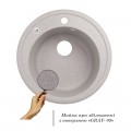 Кухонная мойка Lidz D510/200 GRA-09 (LIDZGRA09D510200) - Фото 2