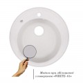 Кухонная мойка Lidz D510/200 WHI-01 (LIDZWHI01D510200) - Фото 2