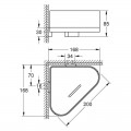 Полка Grohe Selection 41038000 с держателем - Фото 1