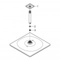 Лійка для верхнього душу з тримачем Grohe Rainshower Mono Cube 310 26566000 - Фото 1