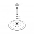 Верхній душ зі стельовим кронштейном Grohe Rainshower Mono (260000) - Фото 4