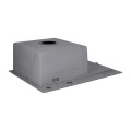 Мийка для кухні інтегрована Lidz Handmade H6350BR крило праворуч (LDH6350BRPVD45590) Brushed Black PVD 3,0/1,0 мм - Фото 2