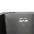 Мийка для кухні інтегрована Lidz Handmade H6350BR крило праворуч (LDH6350BRPVD45590) Brushed Black PVD 3,0/1,0 мм - Фото 3