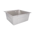 Мийка для кухні інтегрована Lidz Handmade H5050G (LDH5050GPVD43620) Brushed Grey PVD 3,0/1,0 мм - Фото 2