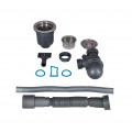 Мийка для кухні інтегрована Lidz Handmade H5050G (LDH5050GPVD43620) Brushed Grey PVD 3,0/1,0 мм - Фото 6