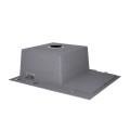 Мийка для кухні інтегрована Lidz Handmade H6350R крило праворуч (LDH6350BRUR45587) Brushed Steel 3,0/1,0 мм - Фото 4