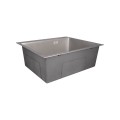 Мийка для кухні інтегрована Lidz Handmade H6050G (LDH6050GPVD43622) Brushed Grey PVD 3,0/1,0 мм - Фото 2