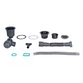 Мийка для кухні інтегрована Lidz Handmade H6350BL крило ліворуч (LDH6350BRUL45589) Brushed Black PVD 3,0/1,0 мм - Фото 8