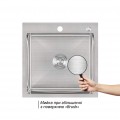 Мойка для кухни интегрированная Lidz Handmade H5050 (LDH5050BRU35375) Brushed Steel 3,0/1,0 мм - Фото 2