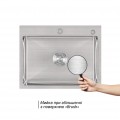 Мойка для кухни интегрированная Lidz Handmade H5845 (LDH5845BRU35384) Brushed Steel 3,0/1,0 мм - Фото 2