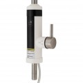 Проточний кран-водонагрівач кухонний для кухні Lidz Warm 059 LDWAR059WNK35878 White / Nickel - Фото 2