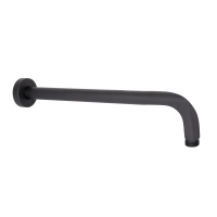 Кронштейн для верхнего душа Qtap Trubice 400 мм округлый QTTRU120BLM45927 Black Matt