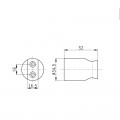 Держатель для ручного душа Qtap Spojeni округлый QT829910842854OB Black Matt - Фото 1
