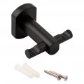Крючок Qtap Liberty двойной QTLIBBLM1154 Black - Фото 2