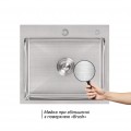 Мийка для кухні інтегрована Lidz Handmade H5045 (LDH5045BRU35383) Brushed Steel 3,0/1,0  мм - Фото 7