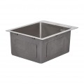Набор 3 в 1 Lidz кухонная мойка H6050 3.0/0.8 мм Brush + сушилка + дозатор для моющего средства - Фото 8