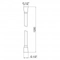 Шланг для ручного душу Qtap Hadice 1200 мм QTHADPVC120C Chrome - Фото 1