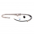 Змішувач для кухні Qtap Evicka з висувним виливом QTEVI91103UN Brushed Nickel PVD - Фото 1