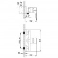 Змішувач для душа CORSO MAGGIORE Ø40 (BE-1D122C) (9608300) - Фото 1