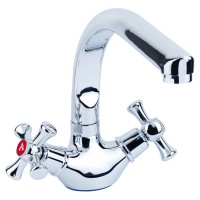 Змішувач для кухні PL 1/2" Г-гусак на гайці AQUATICA (PL-4B255C)