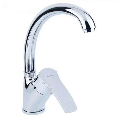 Змішувач для кухні ML Ø40 гусак вухо лат. шток на гайці AQUATICA (ML-4B441C)