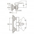 Смеситель для душа AQUATICA HL Ø35 (HL-1D130C) - Фото 1