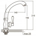 Змішувач монокран на гайці AQUATICA PL 1/2" (PL-1G156C) - Фото 3