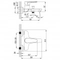 Смеситель для ванны MAGGIORE Ø40 литой CORSO (BE-1C122C) (9608200) - Фото 3