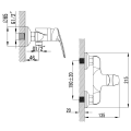 Змішувач для душа CORSO SERIO Ø35 (DC-1D146C) (9626300) - Фото 1